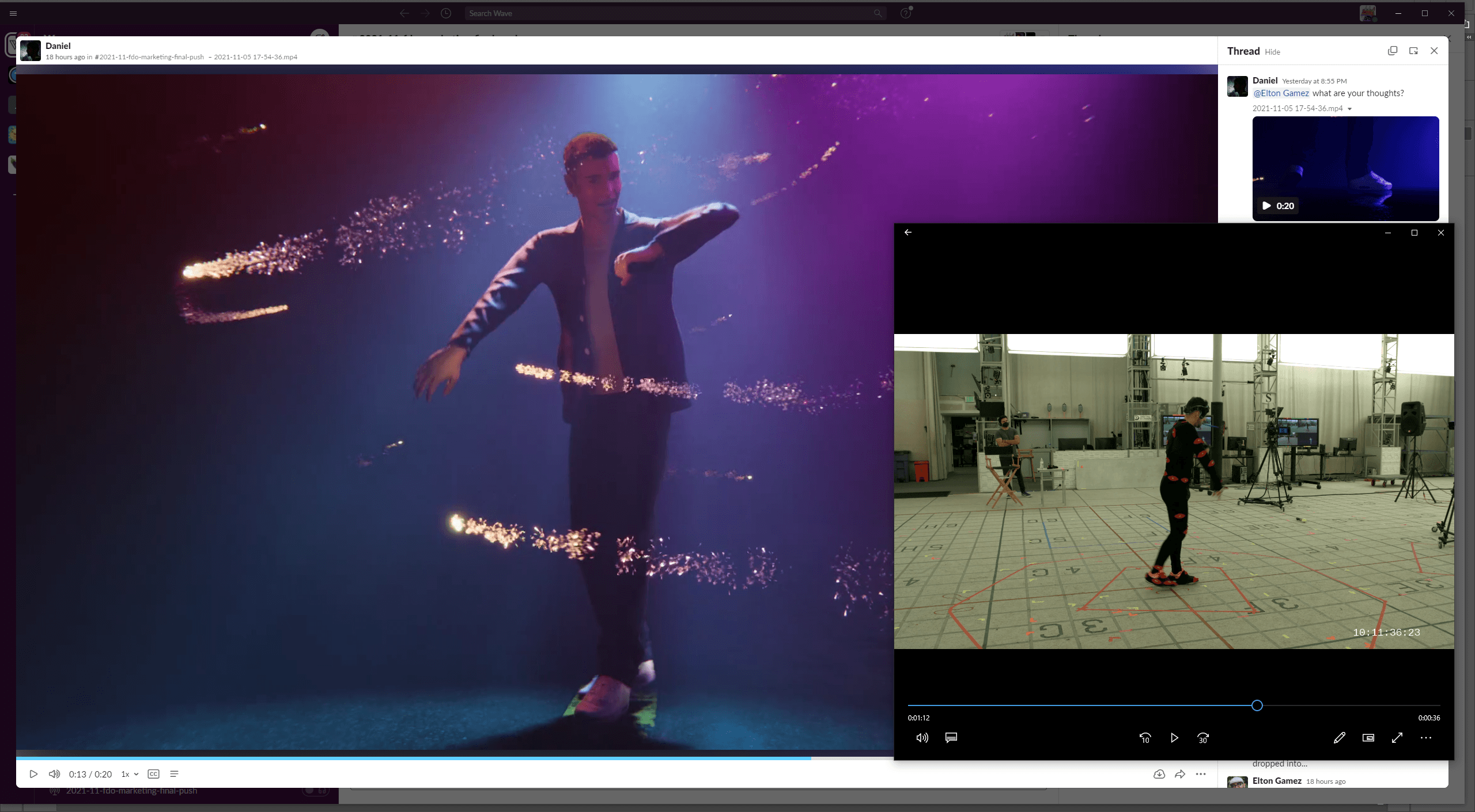 Behind-the-scenes motion capture studio