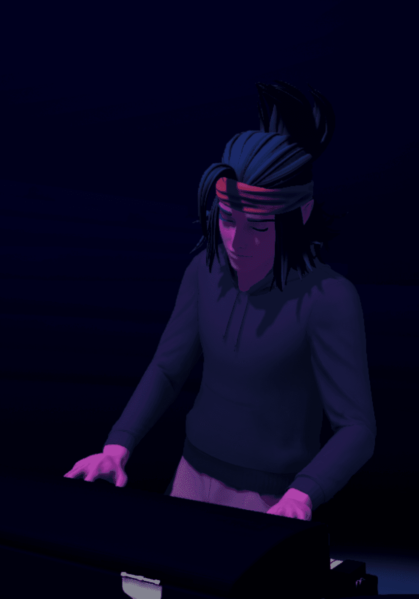 Teflon Sega character at control panel