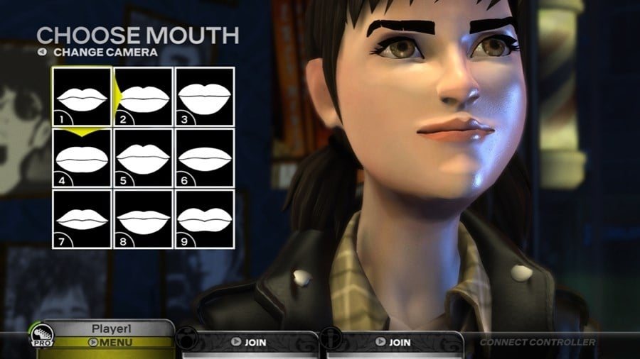Character creator: choosing features