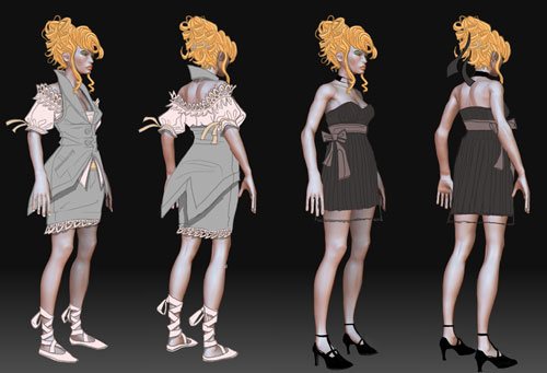 Aubrey, early model concept by Matt Perlot