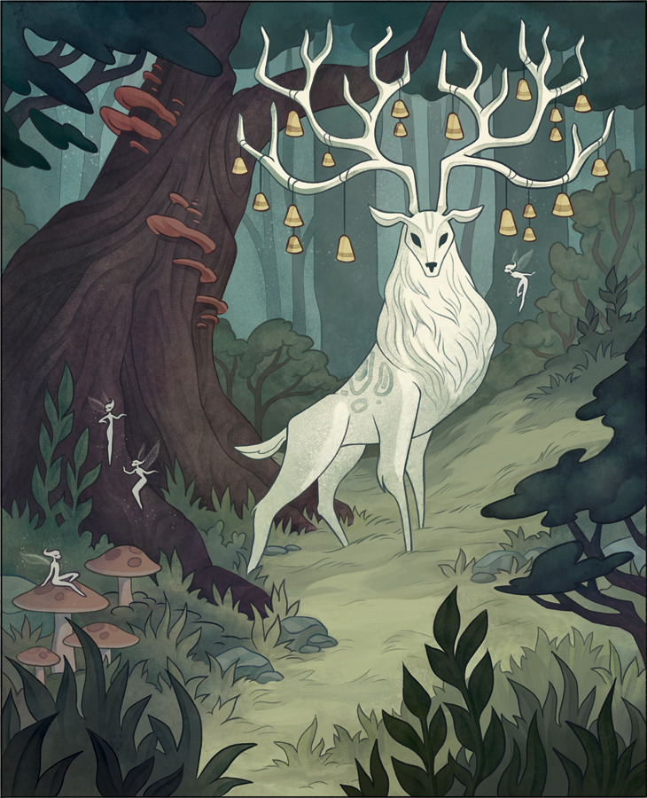 Forest spirit illustration by Jamie McKiernan
