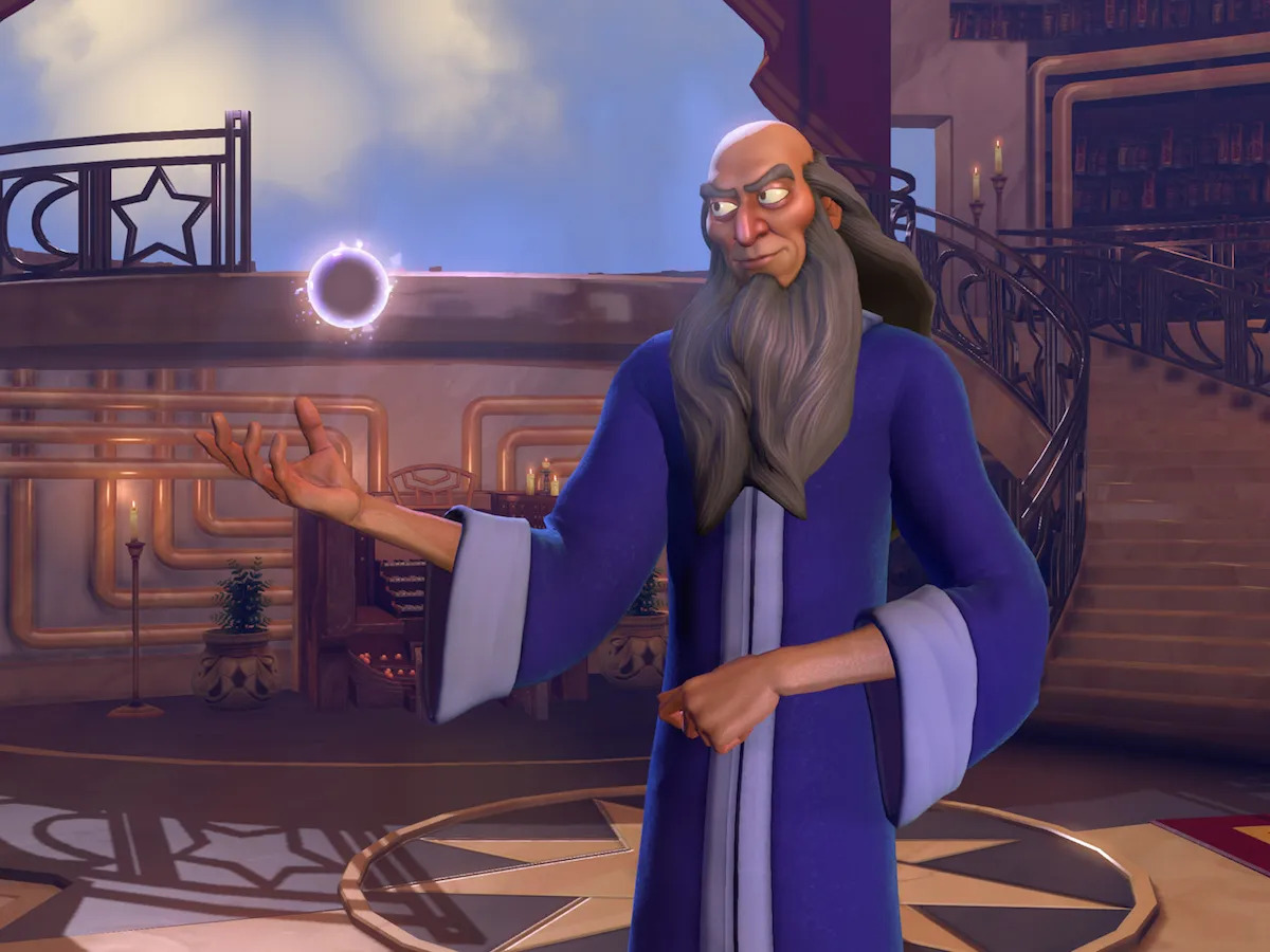 Yen Sid in his castle