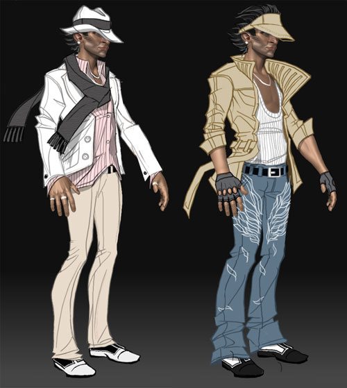 Angel, outfit concepts by Matt Perlot