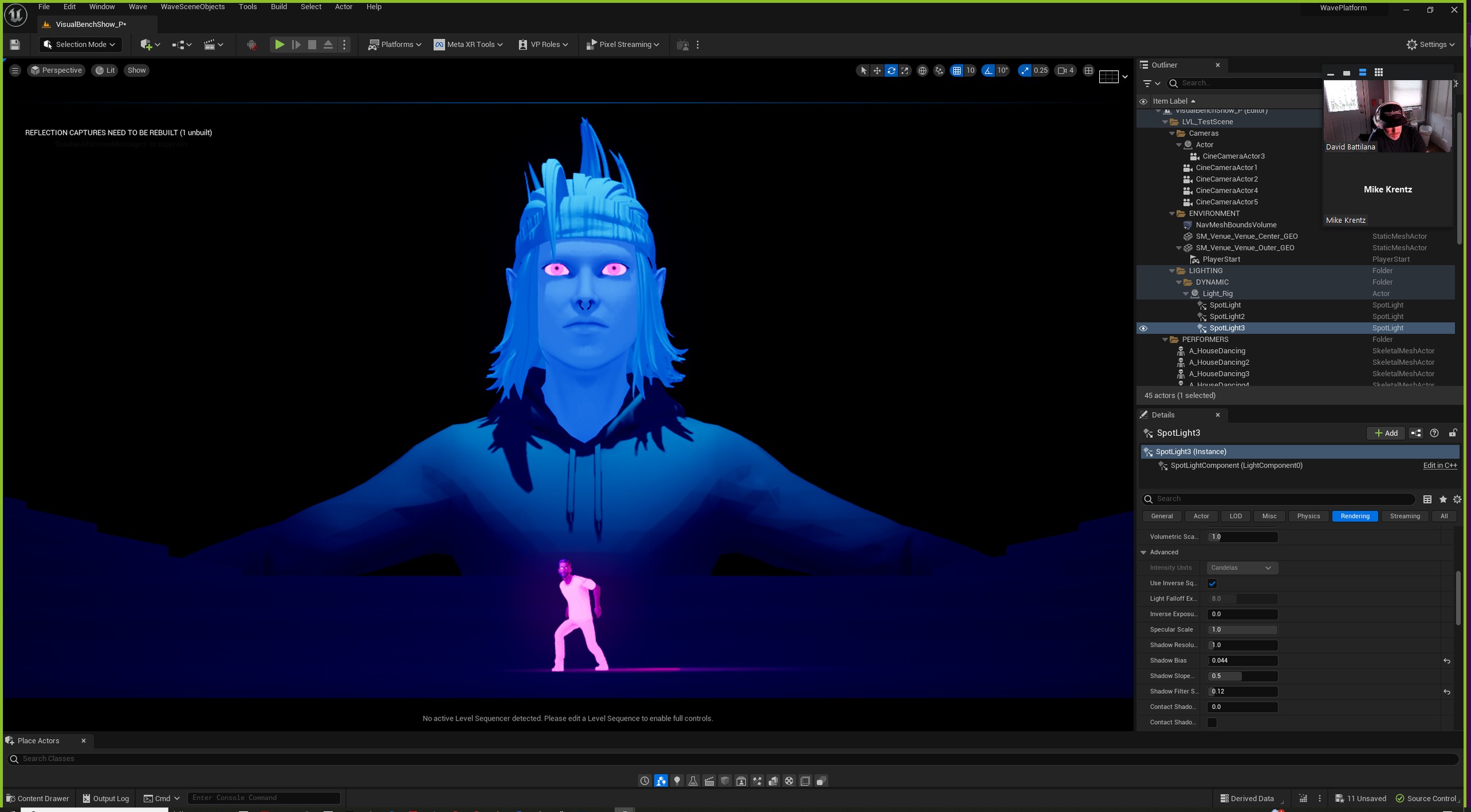 Avatar silhouette and stage test