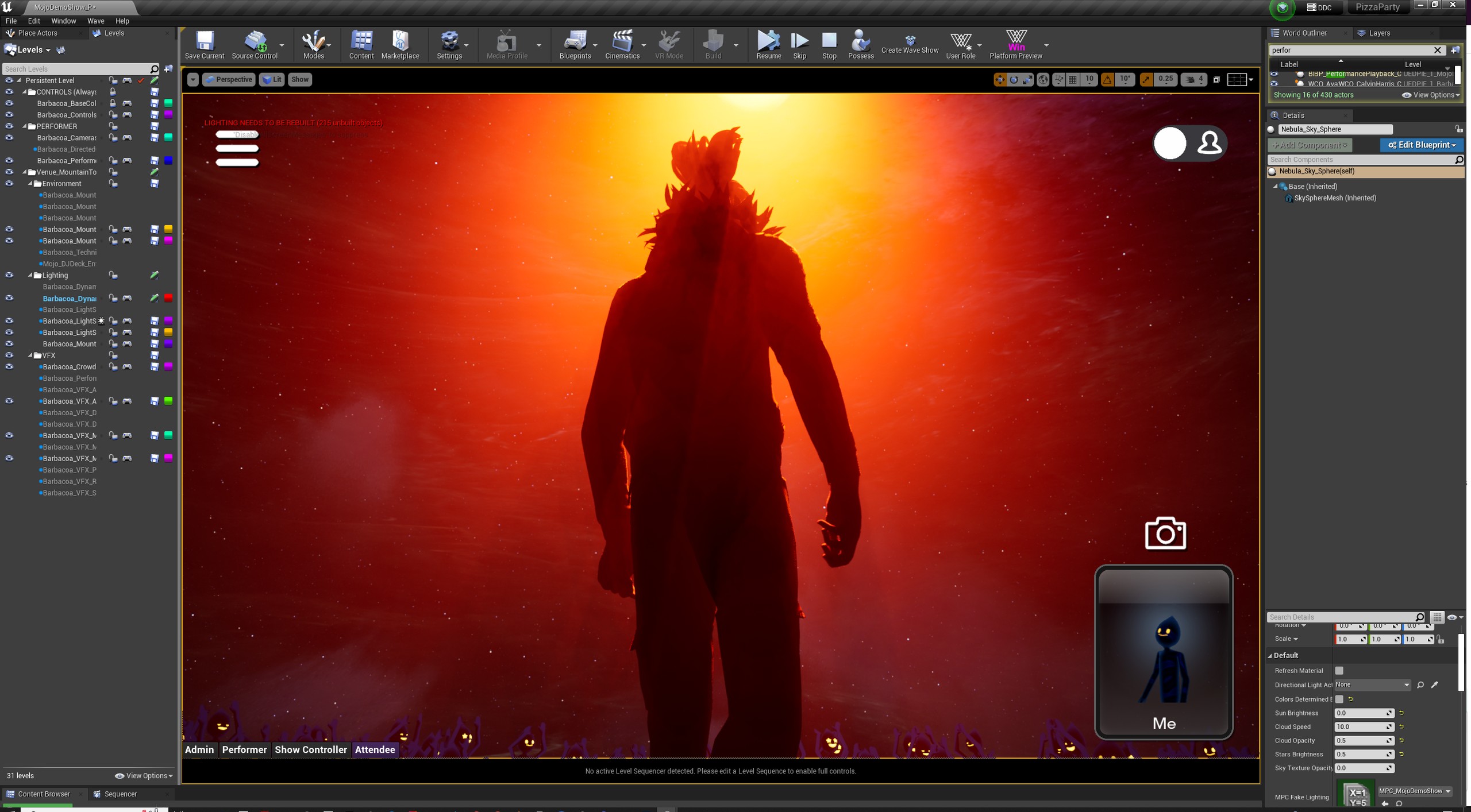 Lighting pass in engine