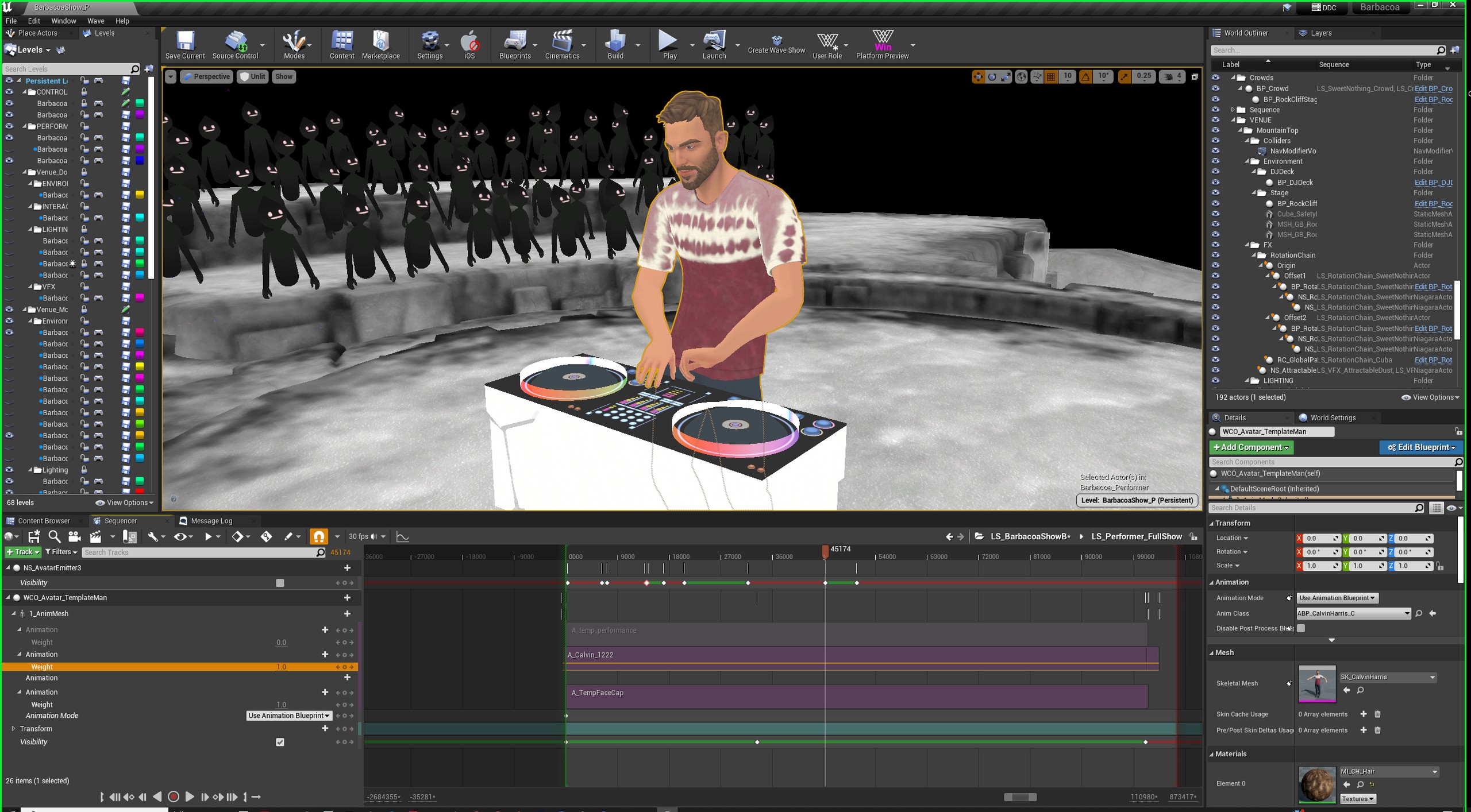 DJ booth staging