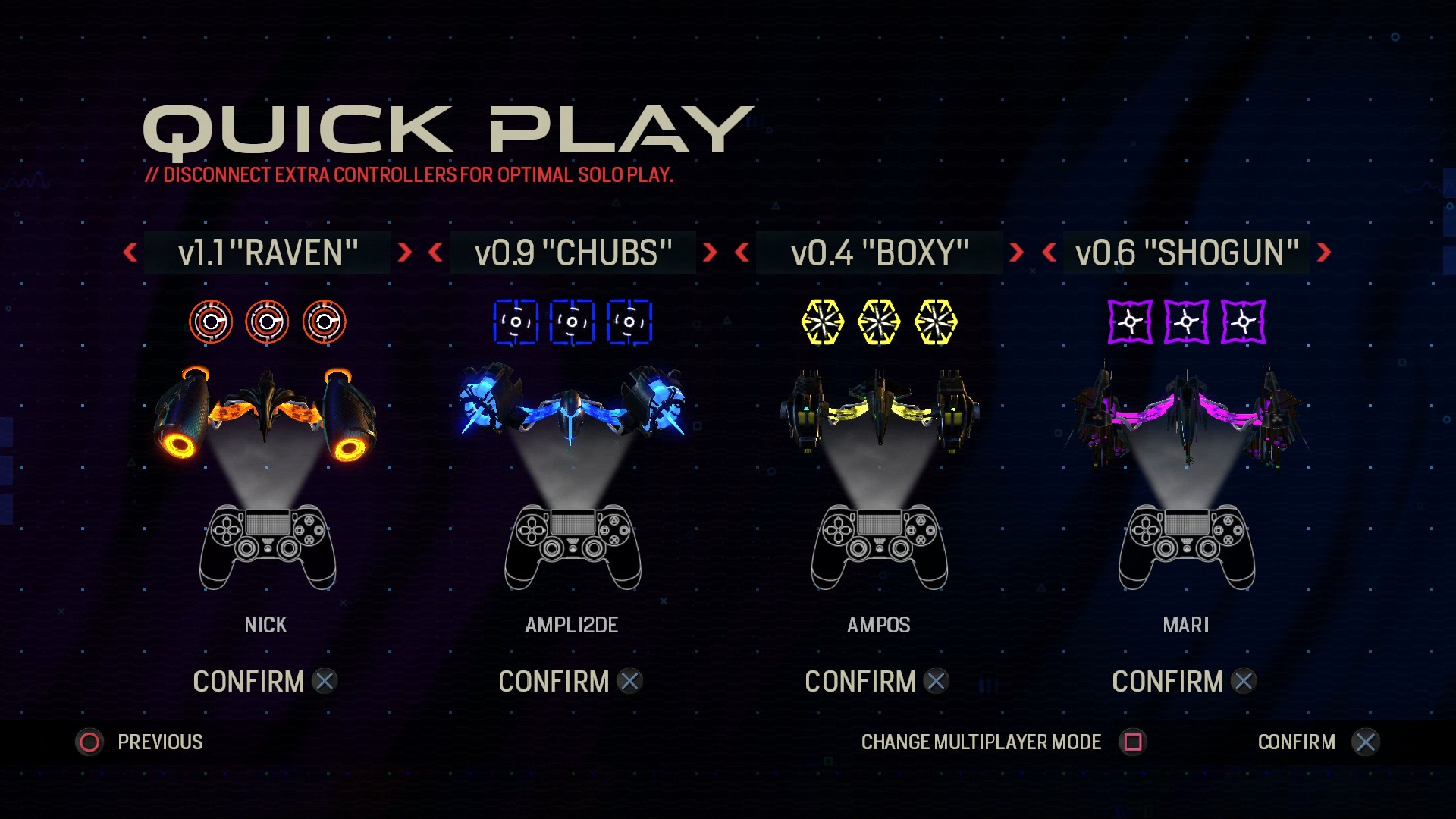 Quick play UI