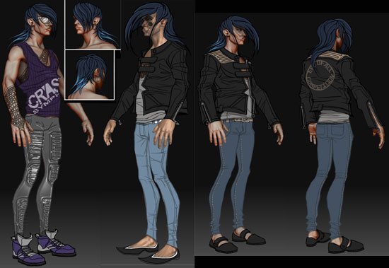 Oblio, concept drawings by Matt Perlot